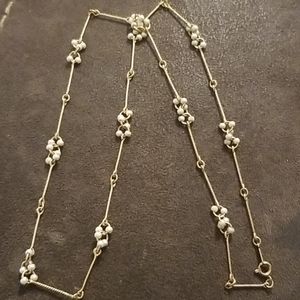 Vintage Avon faux pearl gold strand Necklace